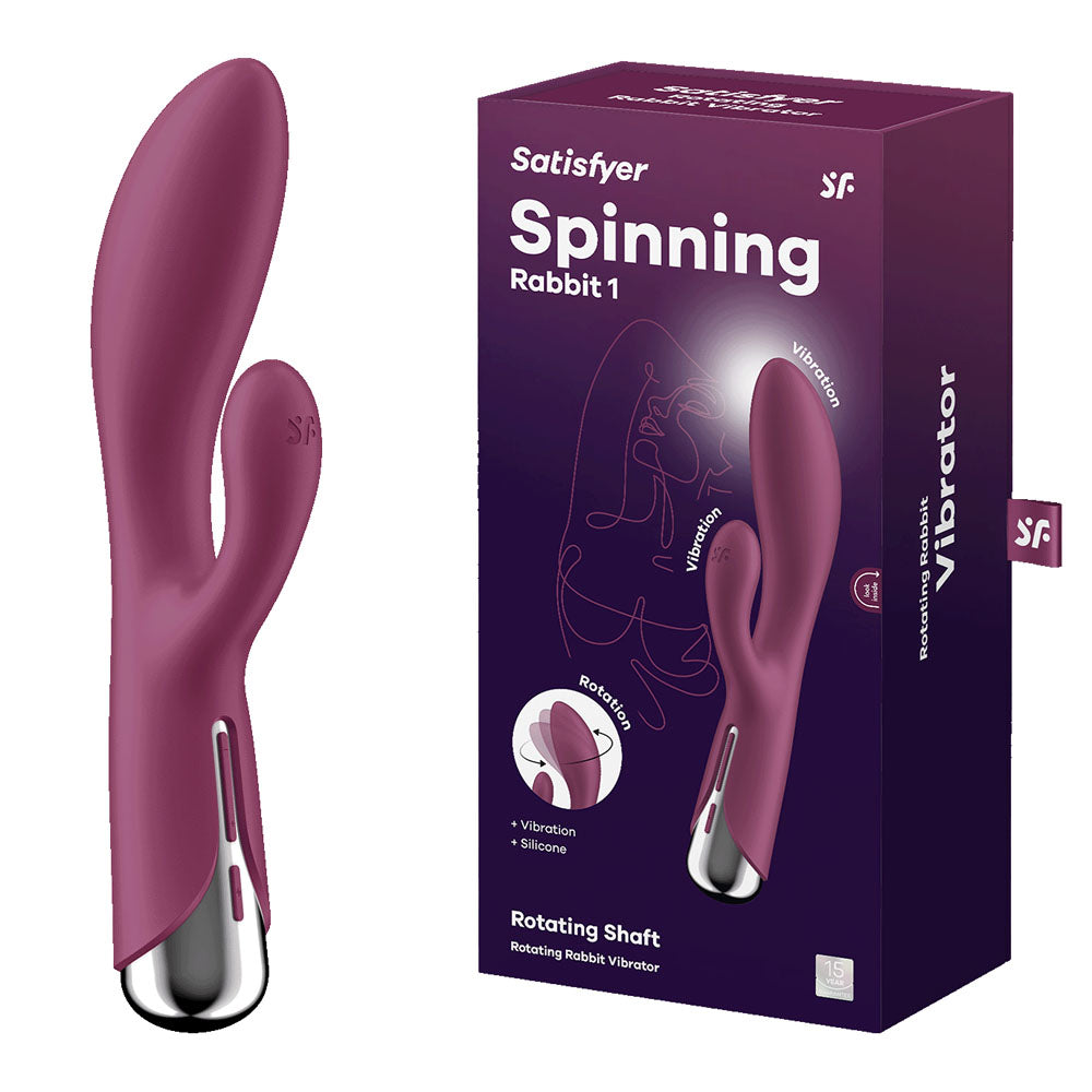 Satisfyer Spinning Rabbit 1 – USB Rechargeable 20 cm Rotating Rabbit Vibrator > Vibrators > Ladies > Rabbit - Tophatter Daily Deals