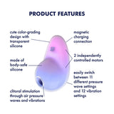 Satisfyer Pixie Dust Violet/Pink Double Air Pulse Vibrator > Sex Toys For Ladies > Air Pulsation - Tophatter Daily Deals