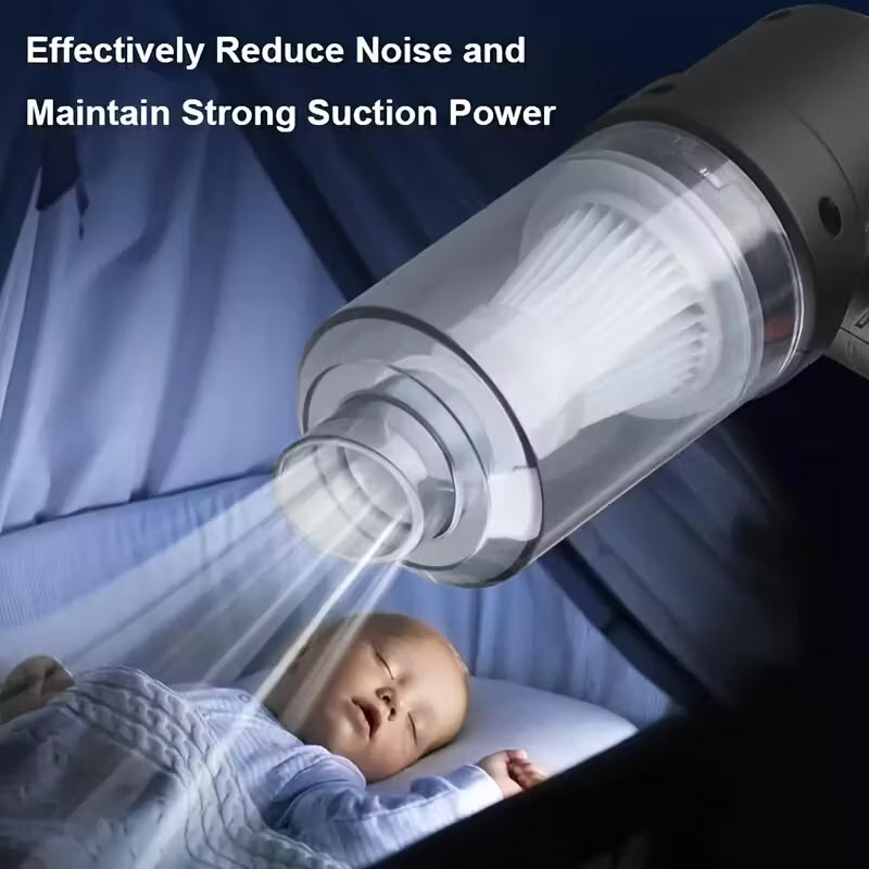 3-in-1 Portable Handheld Vacuum – Rechargeable, Suction & Blower, Mini for Car & Home Home Improvement - Tophatter Daily Deals