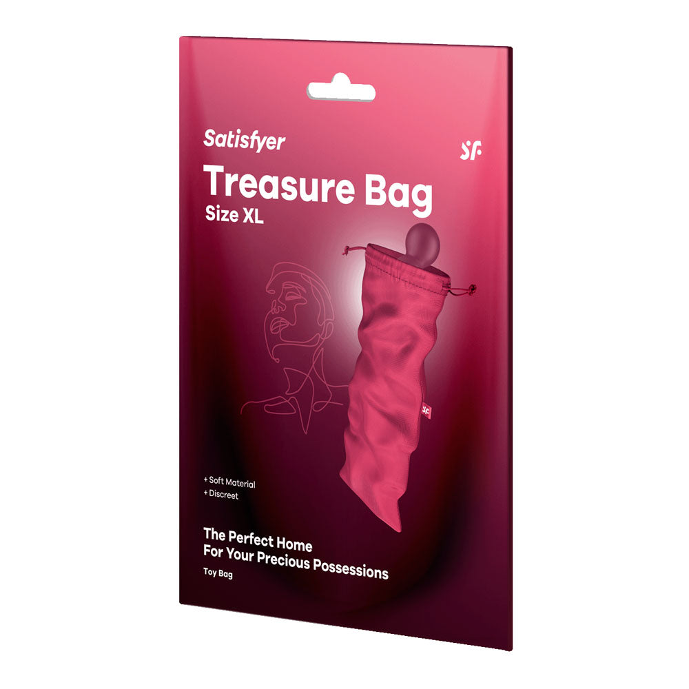 Satisfyer Treasure Bag Extra Large Pink Toy Storage Bag > Essentials > Toy Storage - Tophatter Daily Deals