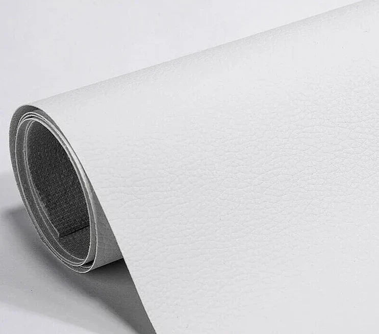 Leather Repair Patch Self Adhesive Cuttable Sofa Fix White 8*55in(20*138cm) - Tophatter Daily Deals