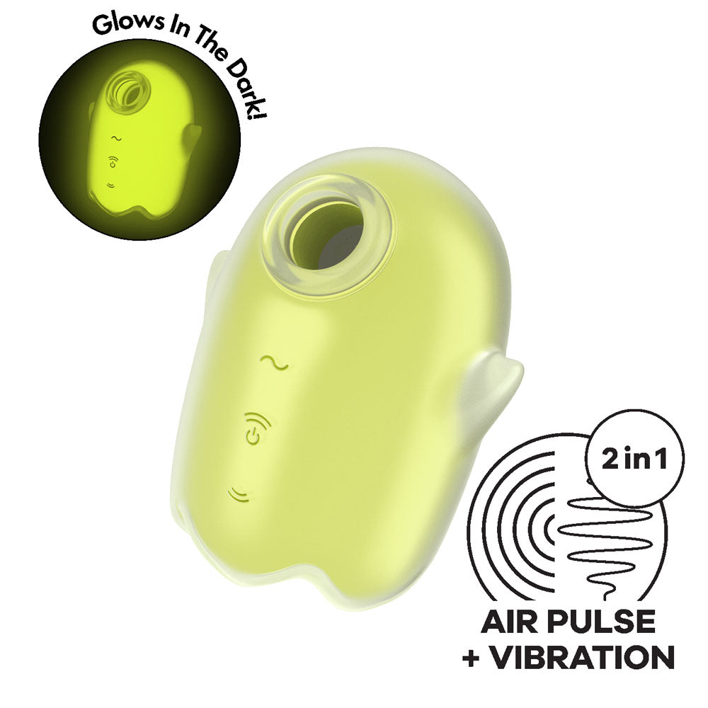 Satisfyer Glowing Ghost – USB Rechargeable Glow in Dark Air Pulse Stimulator > Sex Toys For Ladies > Air Pulsation - Tophatter Daily Deals