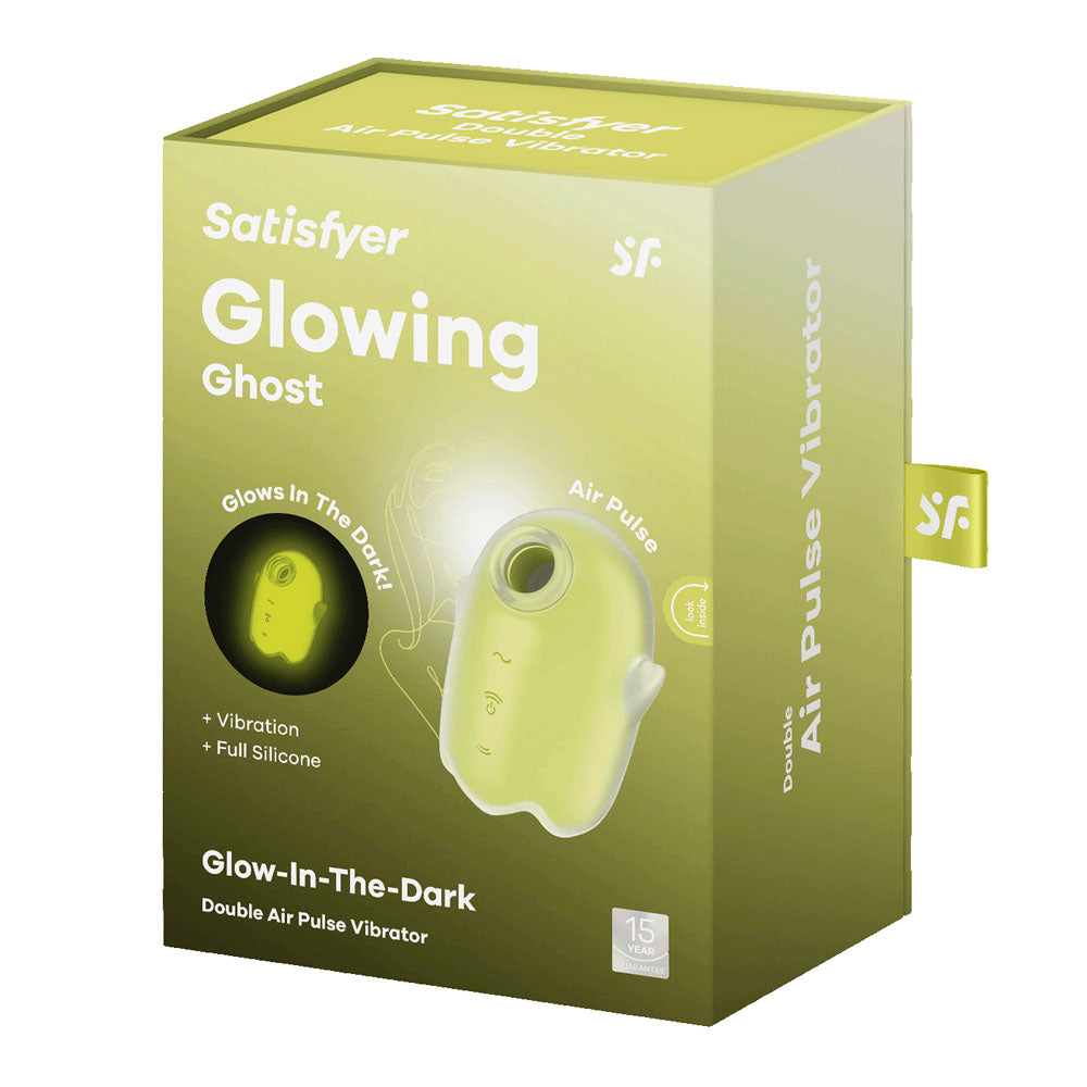 Satisfyer Glowing Ghost – USB Rechargeable Glow in Dark Air Pulse Stimulator > Sex Toys For Ladies > Air Pulsation - Tophatter Daily Deals