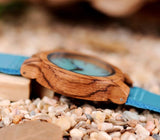 Bobo bird leather strap couple bamboo table 0 - Tophatter Daily Deals