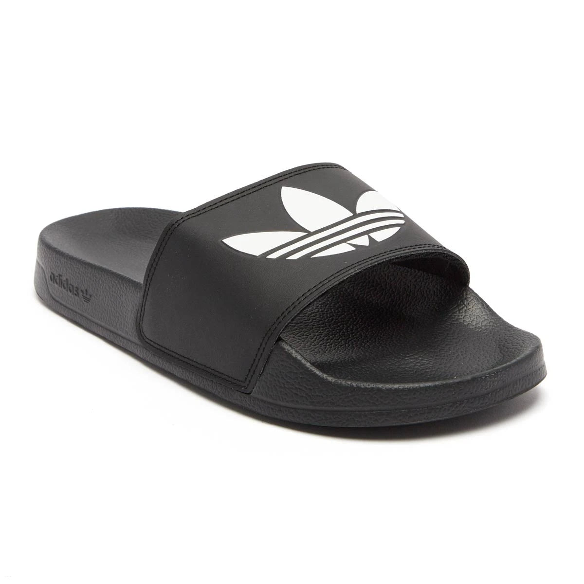 adidas Men's Adilette Lite Slide Core Black Cloud White Core Black Footwear - Tophatter Daily Deals