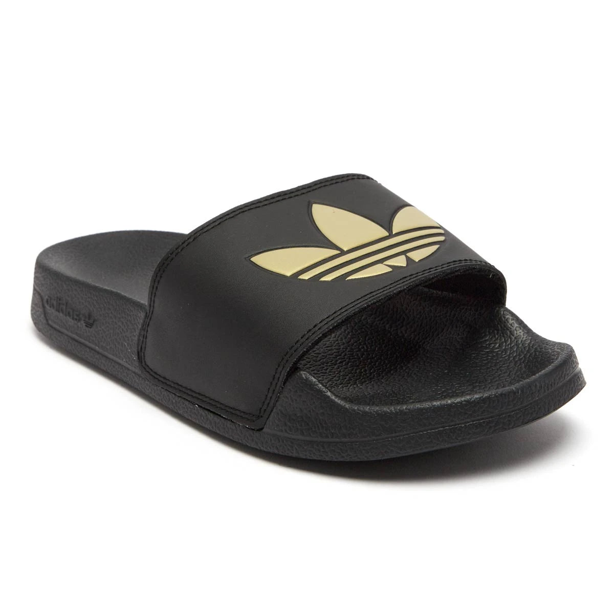 adidas Women's Adilette Lite Slides Core Black Core Black Matte Gold Footwear - Tophatter Daily Deals