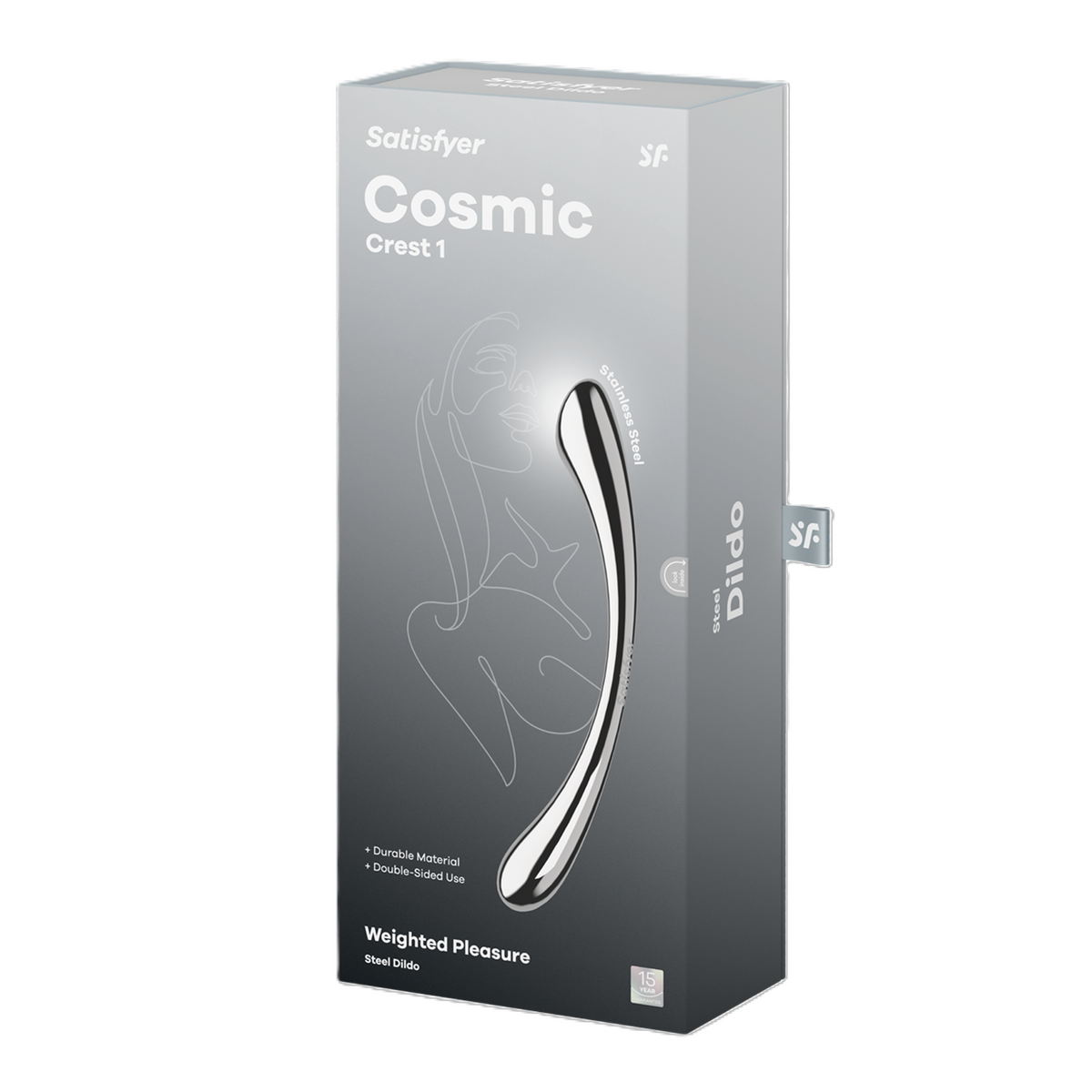 Satisfyer Cosmic Crest Stainless Steel Curved Dildo 24cm > Dildos > Neutral Dildos - Tophatter Daily Deals