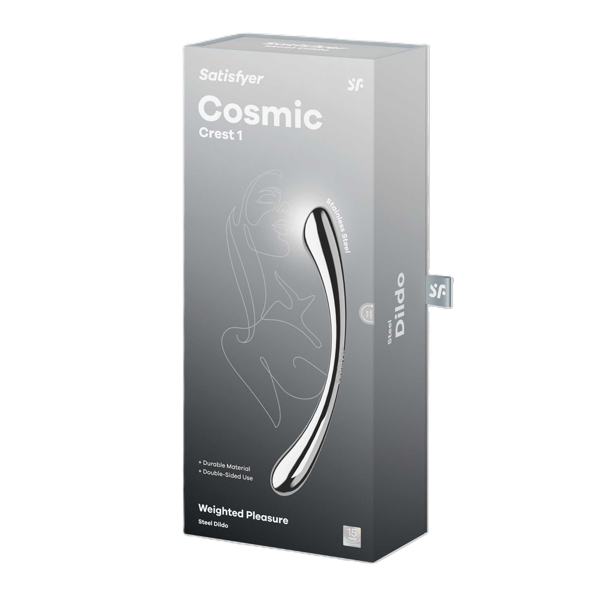 Satisfyer Cosmic Crest Stainless Steel Curved Dildo 24cm > Dildos > Neutral Dildos - Tophatter Daily Deals