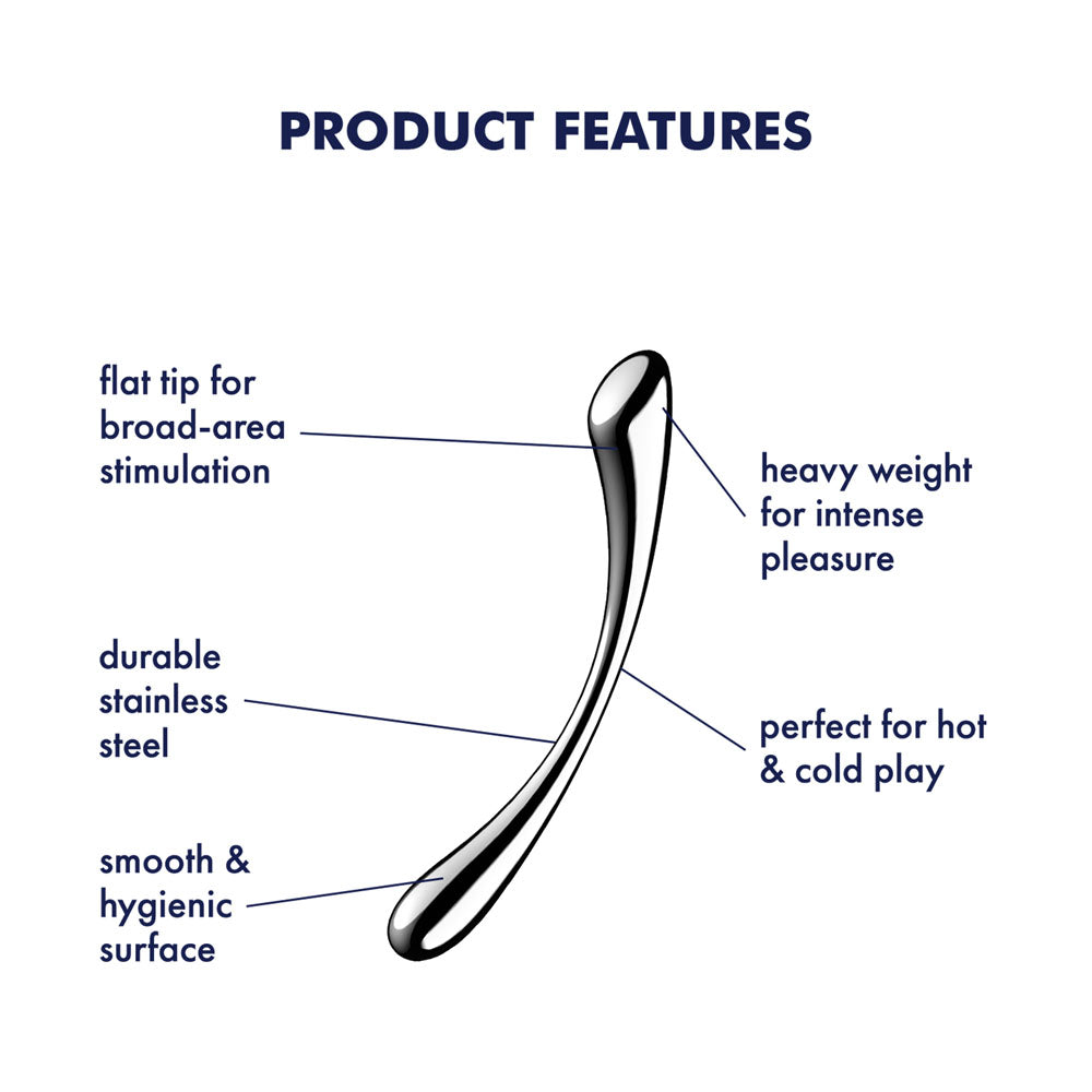 Satisfyer Cosmic Crest Stainless Steel Curved Dildo 24cm > Dildos > Neutral Dildos - Tophatter Daily Deals