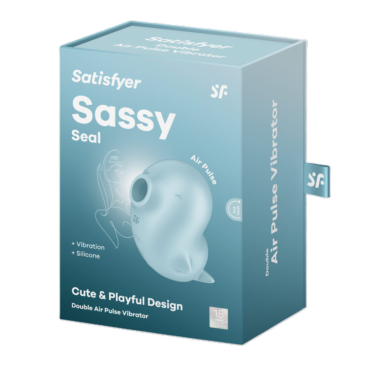 Satisfyer Sassy Seal (Blue) – Waterproof Vibrator > Sex Toys For Ladies > Air Pulsation - Tophatter Daily Deals