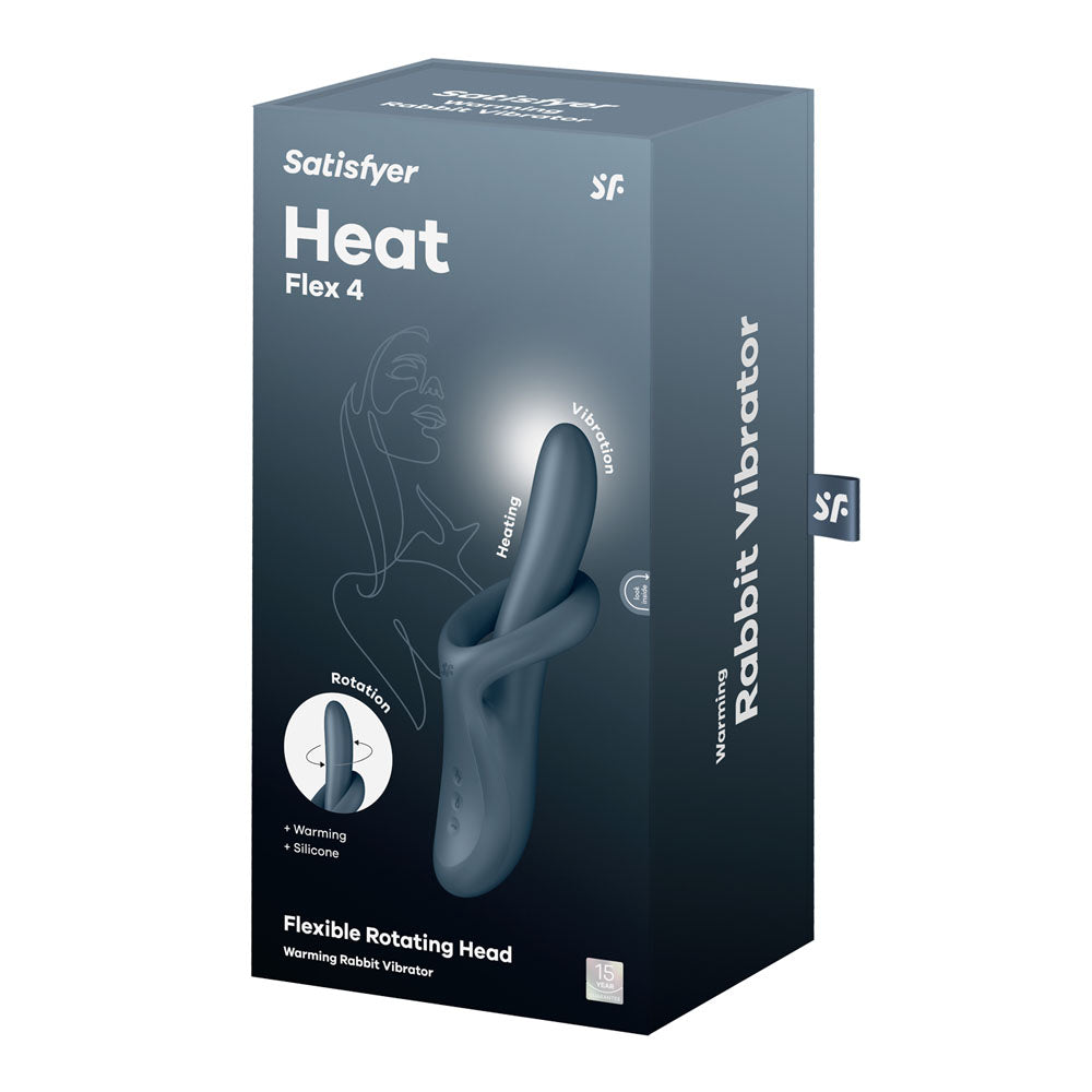 Satisfyer Heat Flex 4 Grey Heating Vibrator > Sex Toys For Ladies > G-Spot Vibrators - Tophatter Daily Deals