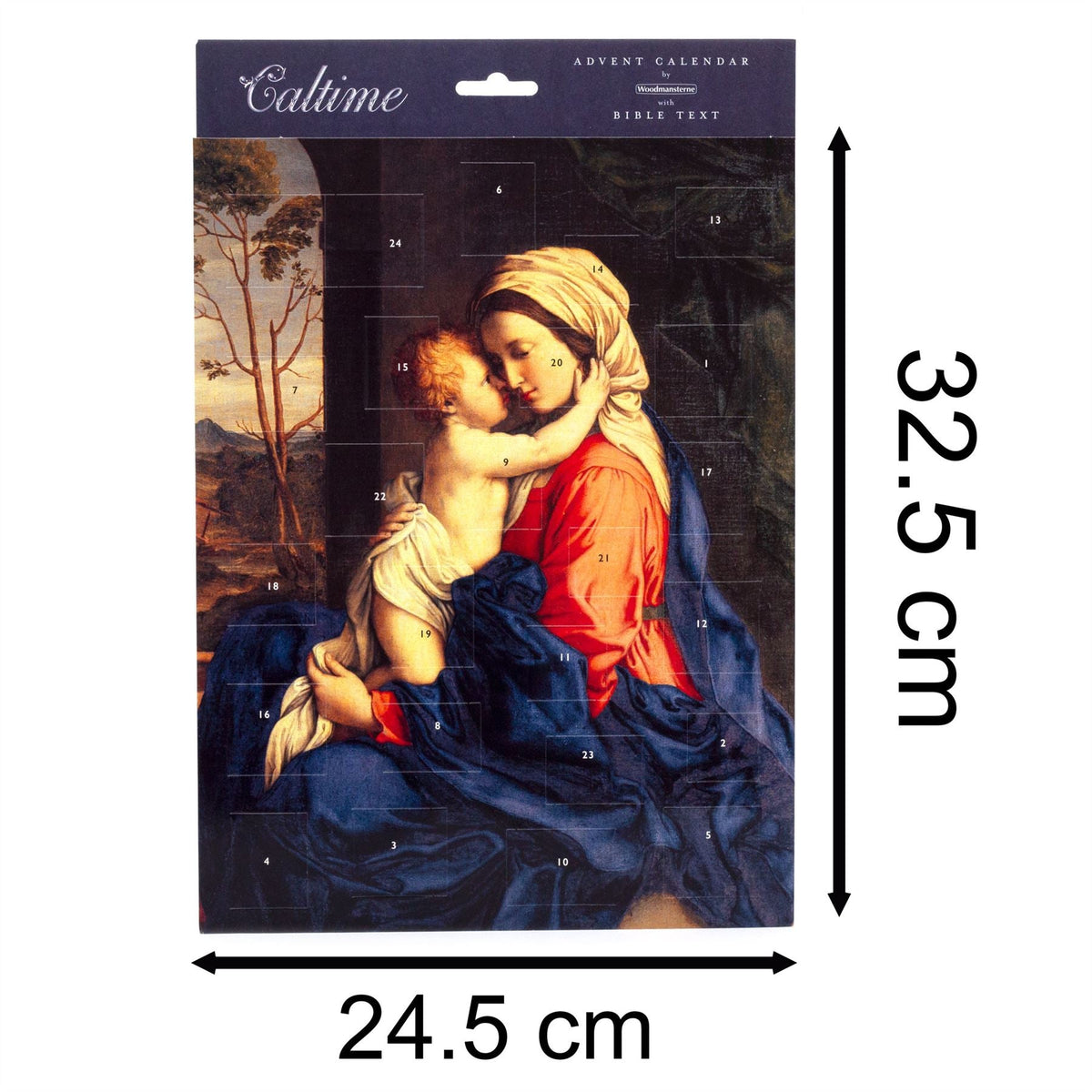 Madonna & Child Christmas Advent Calendar Religious Advent Calendar 32.5x24.5cm Advent Calendar - Tophatter Daily Deals