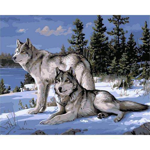 2 wolfs painting default 0 - Tophatter Daily Deals