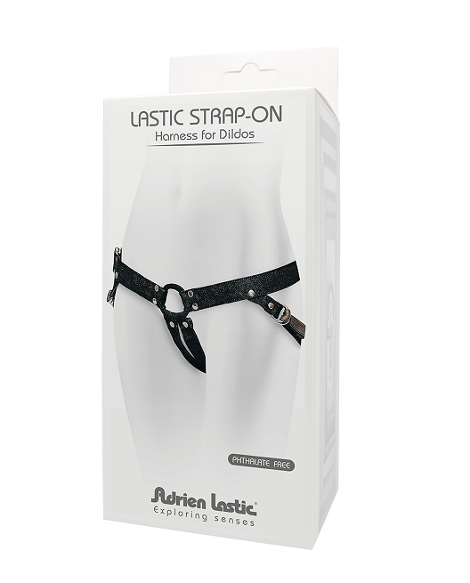 Adrien Lastic Black Denim Strap-on Harness with Silicone Ring Adjustable Waistband > Dildos > Strap On Harnesses - Tophatter Daily Deals