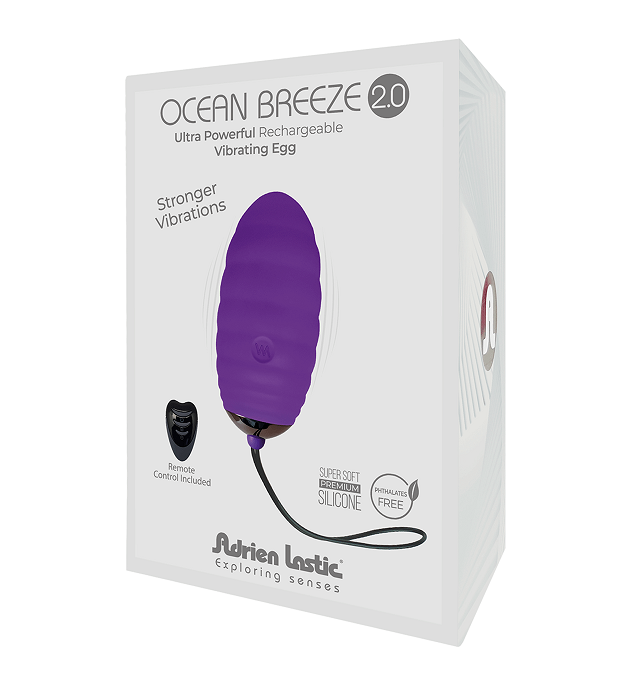 Adrien Lastic Ocean Breeze 2.0 Purple Bullet with Remote > Vibrators > Mini Vibrators - Tophatter Daily Deals