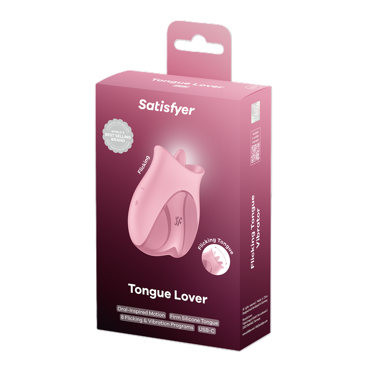 Satisfyer Tongue Lover (Pink) – Silicone Tongue Vibrator > Vibrators > Ladies > Clitoral Vibrators and Stimulators - Tophatter Daily Deals