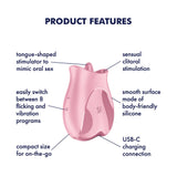 Satisfyer Tongue Lover (Pink) – Silicone Tongue Vibrator > Vibrators > Ladies > Clitoral Vibrators and Stimulators - Tophatter Daily Deals