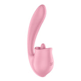 Satisfyer Tongue Genius – USB Rechargeable Flexible Silicone Clitoral and Insertable Vibrator > Sex Toys For Ladies > Clitoral Vibrators and Stimulators - Tophatter Daily Deals