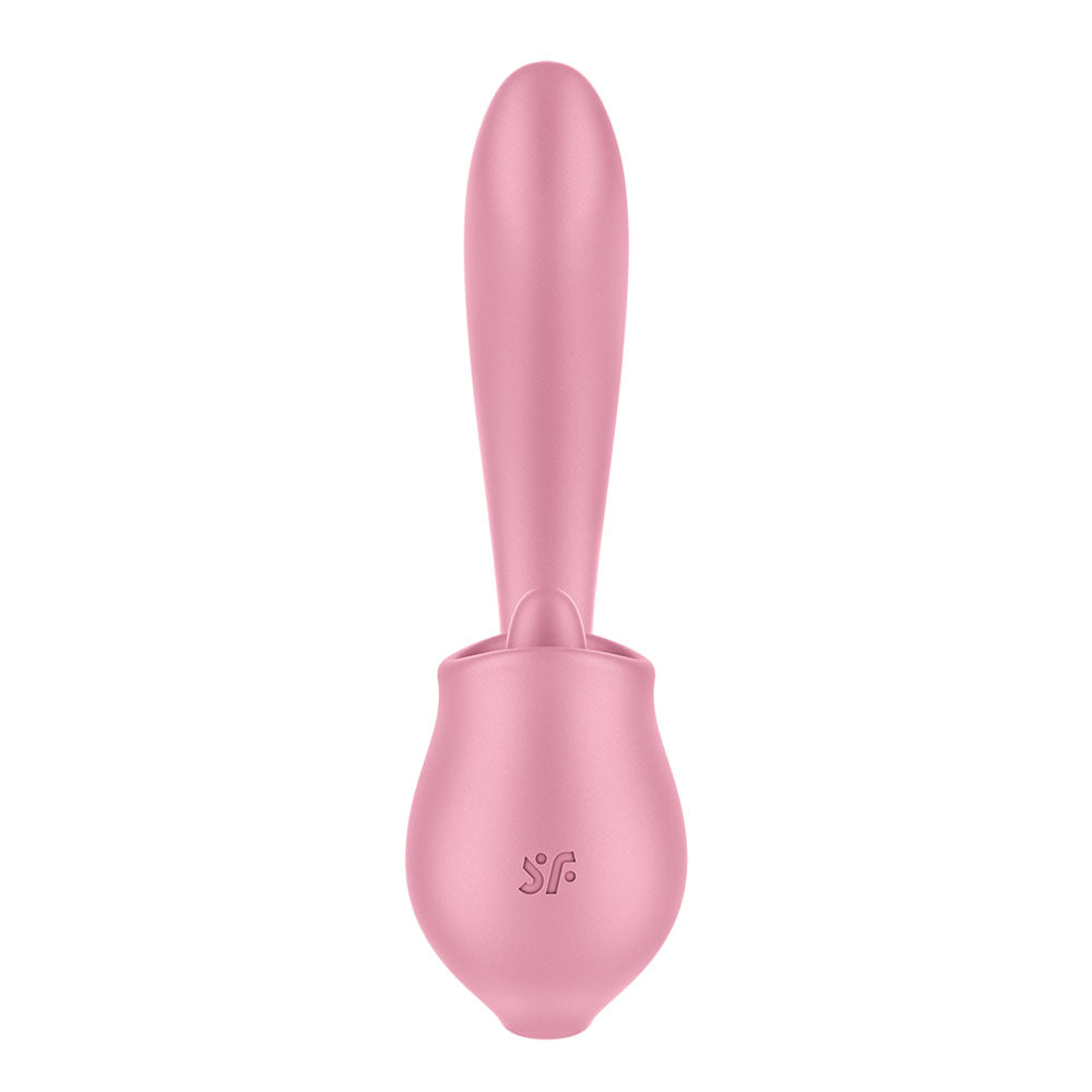 Satisfyer Tongue Genius – USB Rechargeable Flexible Silicone Clitoral and Insertable Vibrator > Sex Toys For Ladies > Clitoral Vibrators and Stimulators - Tophatter Daily Deals