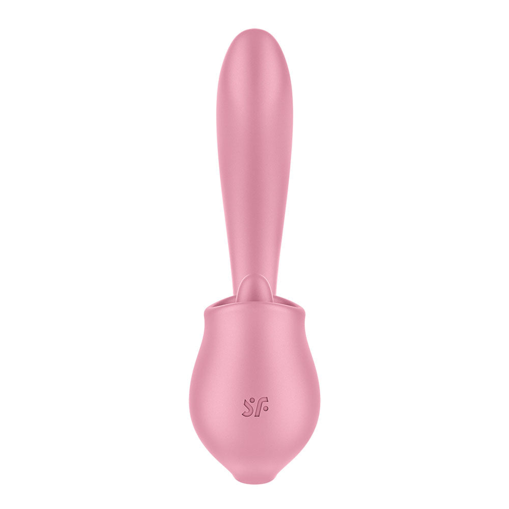 Satisfyer Tongue Genius – USB Rechargeable Flexible Silicone Clitoral and Insertable Vibrator > Sex Toys For Ladies > Clitoral Vibrators and Stimulators - Tophatter Daily Deals