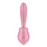 Satisfyer Tongue Genius – USB Rechargeable Flexible Silicone Clitoral and Insertable Vibrator > Sex Toys For Ladies > Clitoral Vibrators and Stimulators - Tophatter Daily Deals