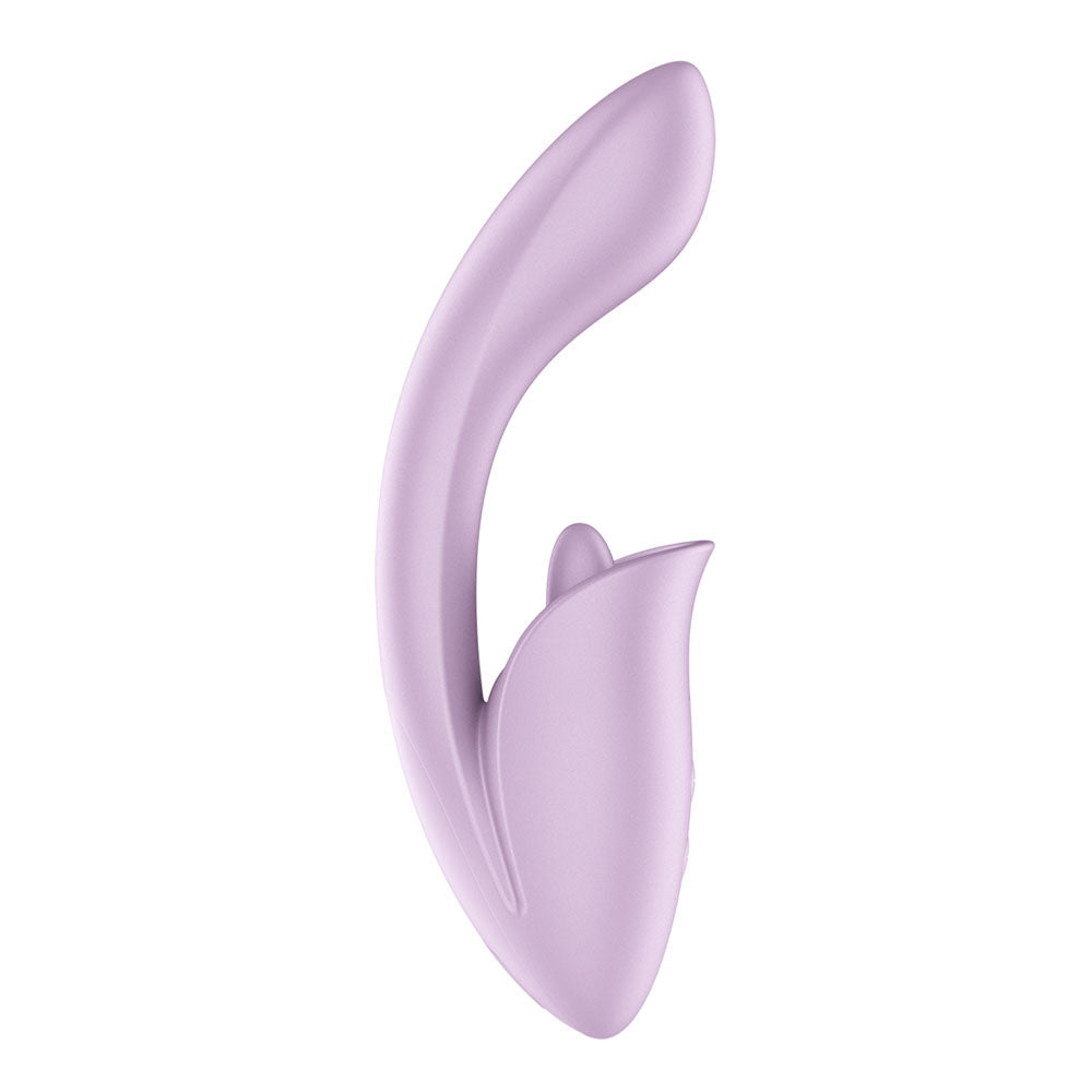 Satisfyer Tongue Expert (Violet) – USB Rechargeable 18 cm Silicone Vibrator > Sex Toys For Ladies > Clitoral Vibrators and Stimulators - Tophatter Daily Deals