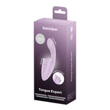 Satisfyer Tongue Expert (Violet) – USB Rechargeable 18 cm Silicone Vibrator > Sex Toys For Ladies > Clitoral Vibrators and Stimulators - Tophatter Daily Deals