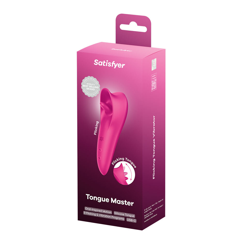 Satisfyer Tongue Master – USB Rechargeable 14.4 cm Clitoral Stimulator > Sex Toys For Ladies > Clitoral Vibrators and Stimulators - Tophatter Daily Deals
