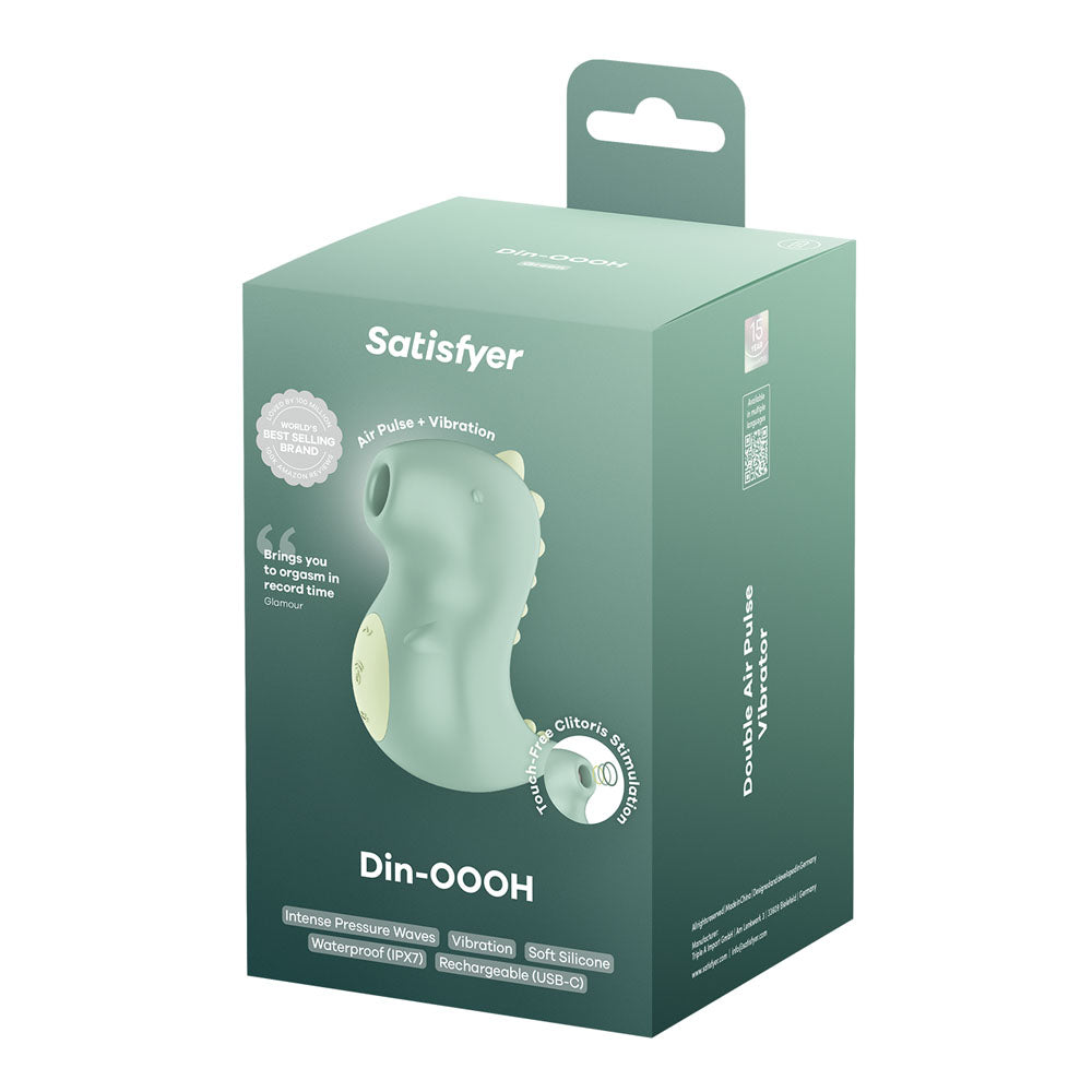 Satisfyer Din-Oooh (Green) – Pressure Wave Vibrator > Sex Toys For Ladies > Air Pulsation - Tophatter Daily Deals