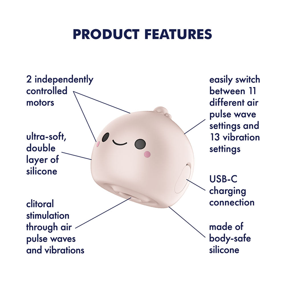 Satisfyer Mochi (Beige) – Air Pulse Stimulator > Sex Toys For Ladies > Air Pulsation - Tophatter Daily Deals