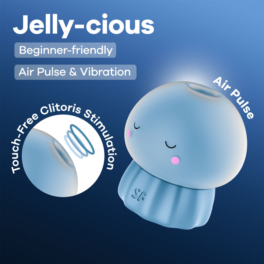 Satisfyer Jelly-Cious – Waterproof Air Pulse Vibrator > Sex Toys For Ladies > Air Pulsation - Tophatter Daily Deals