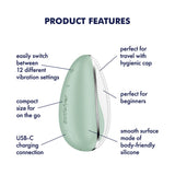 Satisfyer Drop To Go (Mint) – USB Rechargeable Clitoral Stimulator > Sex Toys For Ladies > Clitoral Vibrators and Stimulators - Tophatter Daily Deals