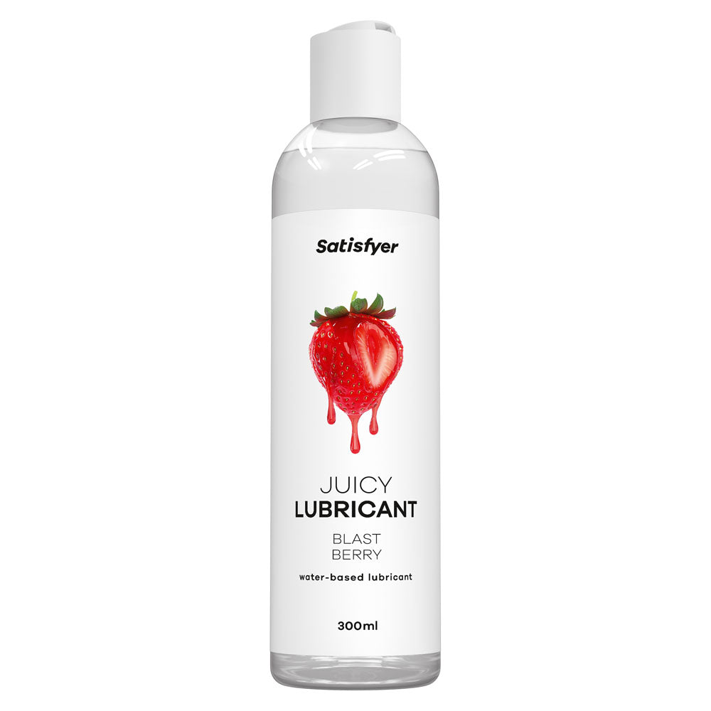 Satisfyer Juicy Lubricant (Blast Berry) – Water-Based Lubricant 300ml > Lube > Flavoured - Tophatter Daily Deals