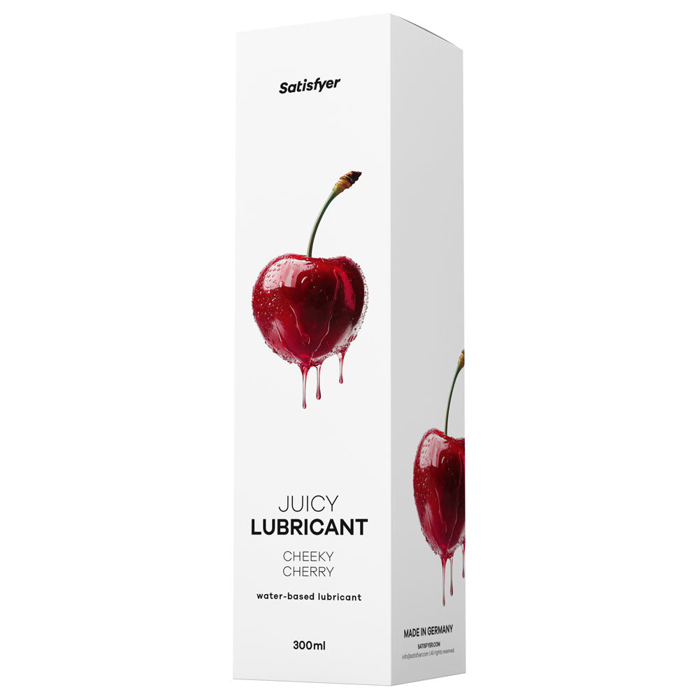 Satisfyer Juicy Lubricant (Cheeky Cherry) – Water-Based Lubricant 300ml > Lube > Flavoured - Tophatter Daily Deals