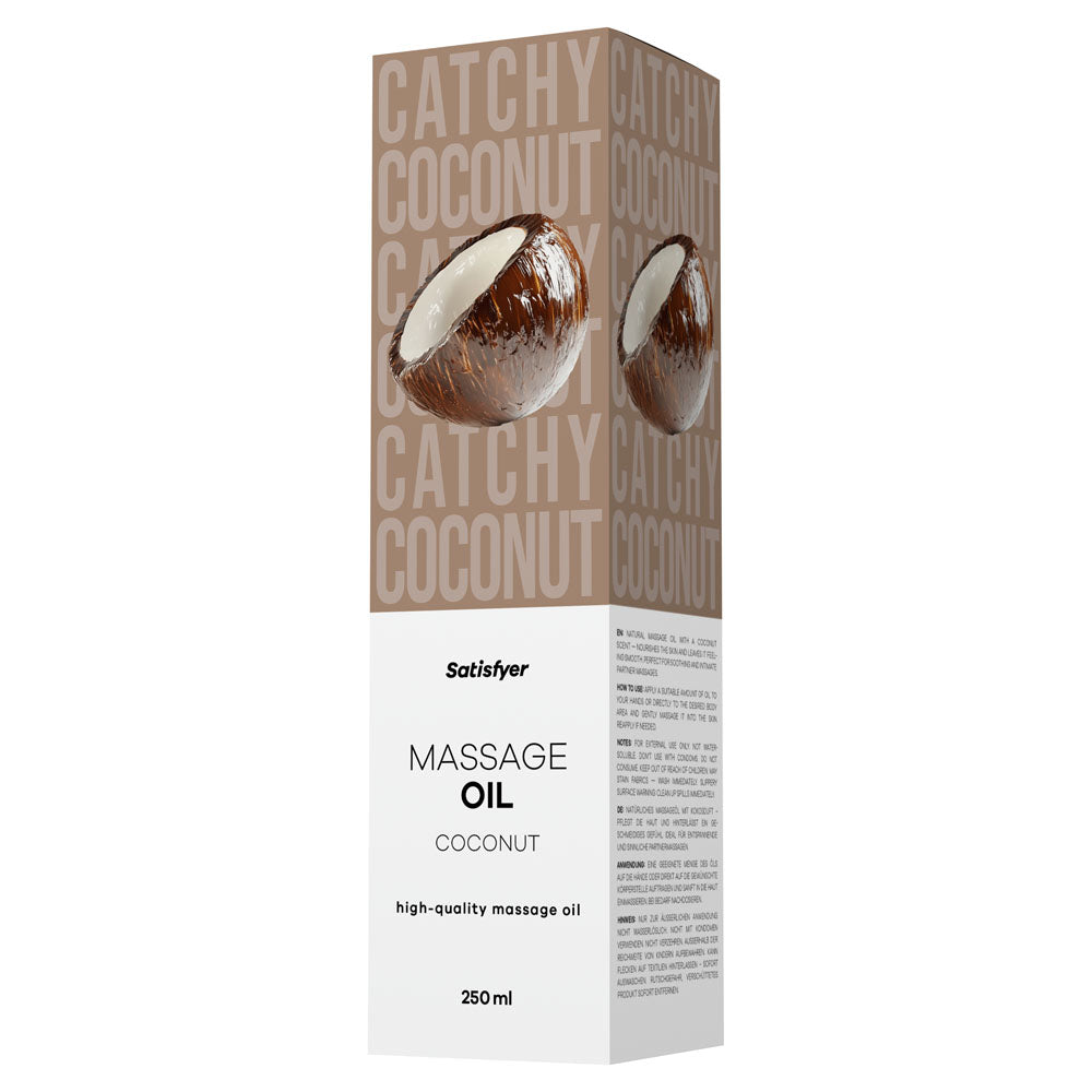 Satisfyer Coconut Massage Oil (250ml) – Nourishing Body Oil > Essentials > Massage Oil - Tophatter Daily Deals
