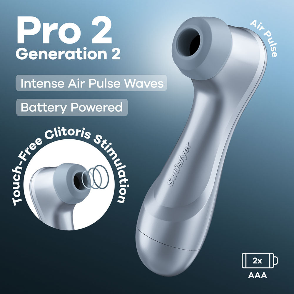 Satisfyer Pro 2 Generation 2 – Touch-Free Clitoral Stimulator > Sex Toys For Ladies > Air Pulsation - Tophatter Daily Deals