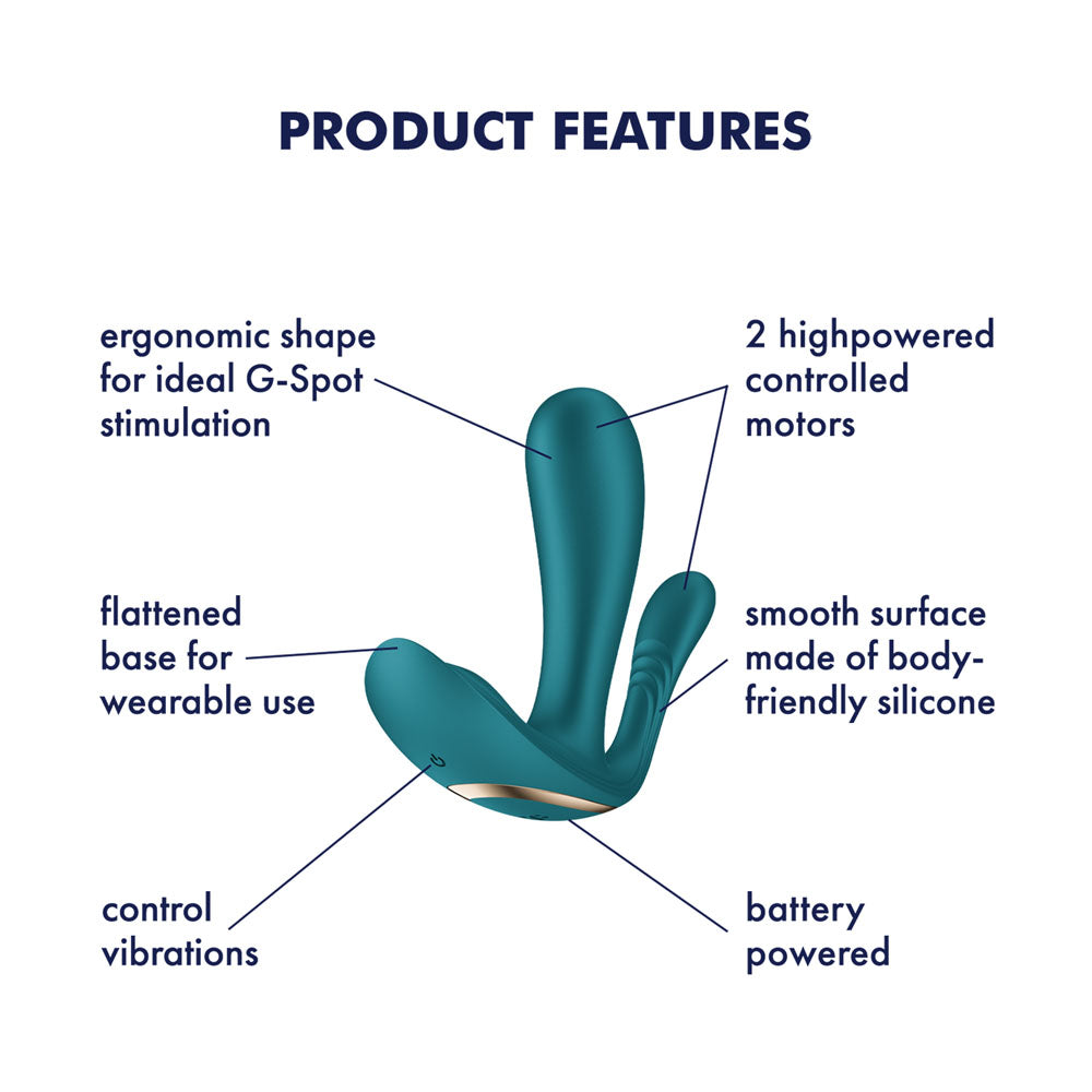 Satisfyer Top Secret Plus – Wearable Dual Motor G-Spot and Anal Vibrator > Sex Toys For Ladies > Panty Vibes - Tophatter Daily Deals