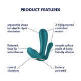 Satisfyer Top Secret Plus – Wearable Dual Motor G-Spot and Anal Vibrator > Sex Toys For Ladies > Panty Vibes - Tophatter Daily Deals