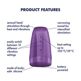 Satisfyer Men Heat Vibration – Heating and Vibrating Masturbator > Sex Toys For Men > Masturbators Premium - Tophatter Daily Deals