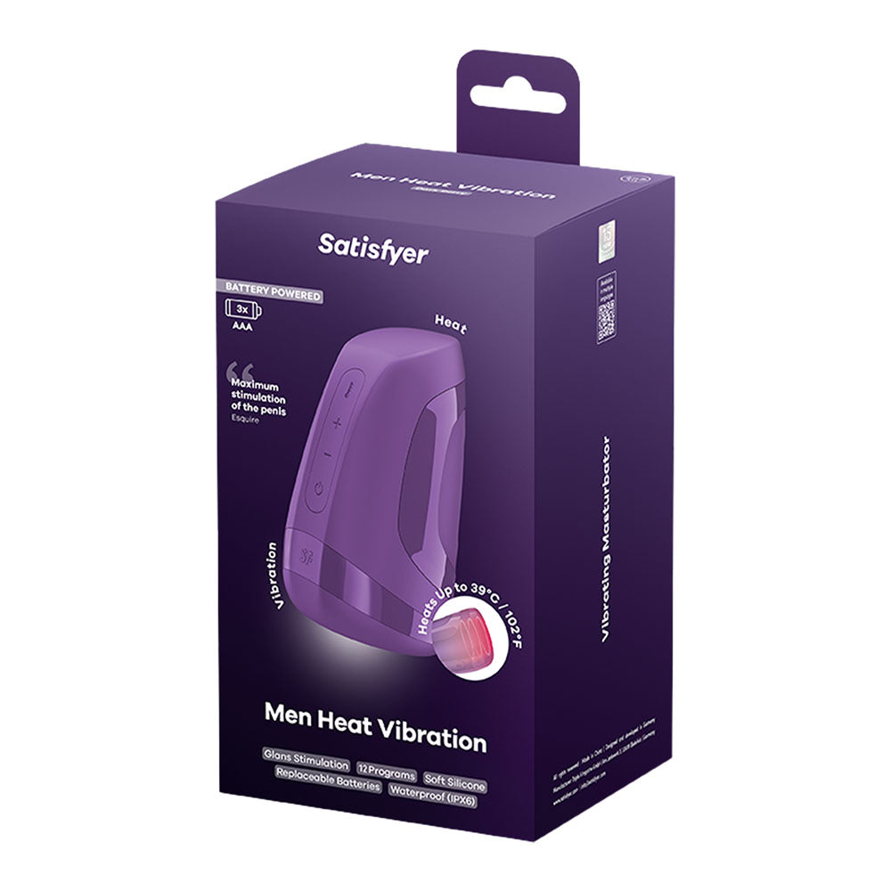 Satisfyer Men Heat Vibration – Heating and Vibrating Masturbator > Sex Toys For Men > Masturbators Premium - Tophatter Daily Deals