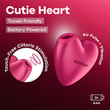 Satisfyer Cutie Heart – Battery Operated Air Pulsation Vibrator > Sex Toys For Ladies > Air Pulsation - Tophatter Daily Deals