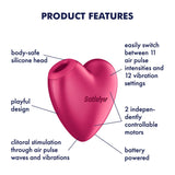 Satisfyer Cutie Heart – Battery Operated Air Pulsation Vibrator > Sex Toys For Ladies > Air Pulsation - Tophatter Daily Deals