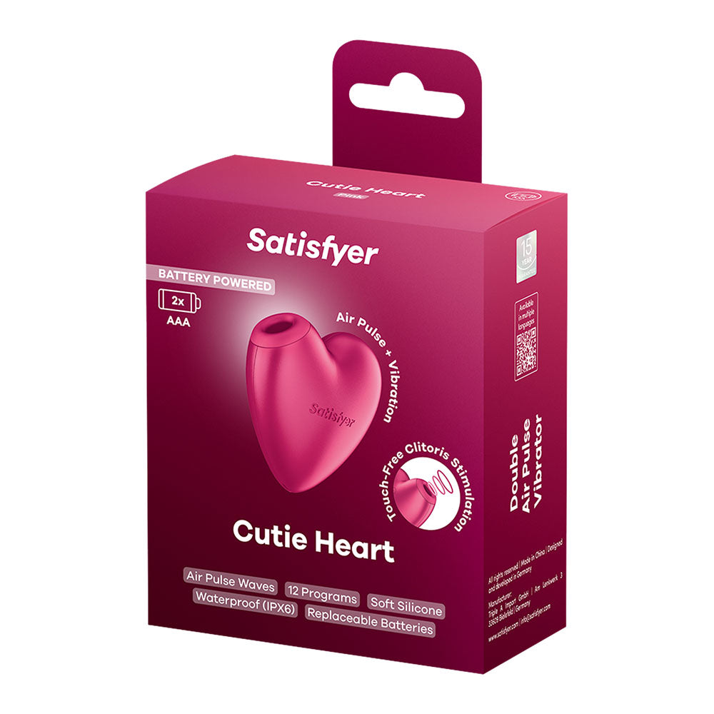 Satisfyer Cutie Heart – Battery Operated Air Pulsation Vibrator > Sex Toys For Ladies > Air Pulsation - Tophatter Daily Deals