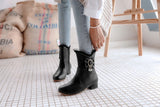 All-match Square Heel Low Heel Women's Boots 0 - Tophatter Daily Deals