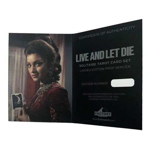 Factory Entertainment James Bond: Live and Let Die Tarot Cards Limited Edition Prop Replica Set Playing Cards - Tophatter Daily Deals