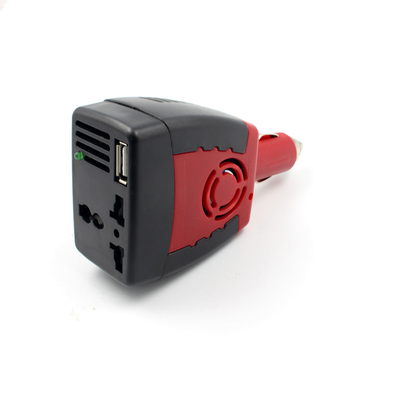 150w car inverter 12v to 220v power converter booster 0 - Tophatter Daily Deals