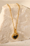 Contrast Heart Pendant Necklace Necklaces - Tophatter Daily Deals