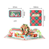 3d Christmas Greeting Card Stereo Christmas Tree Card Creative Christmas Wreath 0 - Tophatter Daily Deals