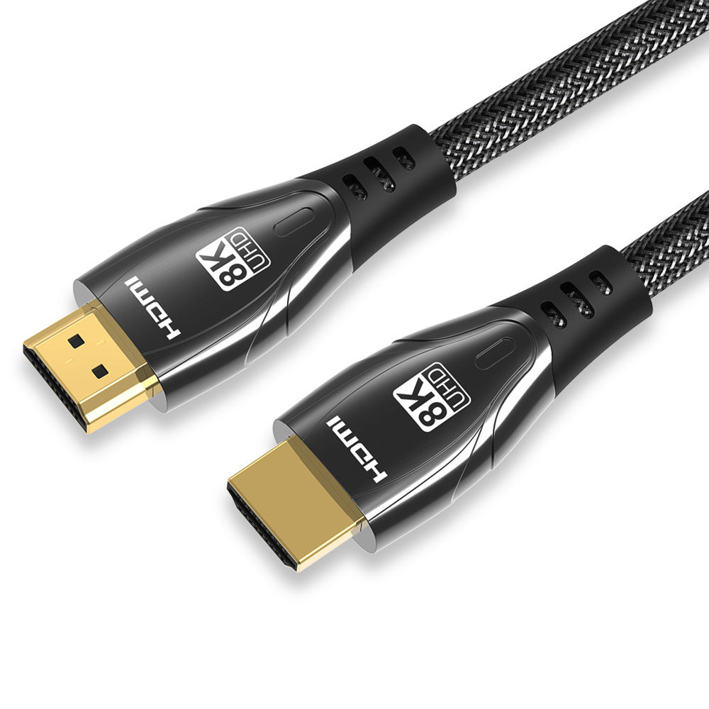8K HD Hdmi Cable 21 Computer Laptop Monitor TV Set-top Box Video Cable Gun Black 0 - Tophatter Daily Deals