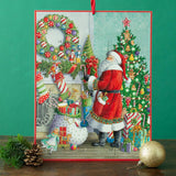 Santa at the Mantel Christmas Advent Calendar | Picture Advent Calendar 41x32cm Advent Calendar - Tophatter Daily Deals